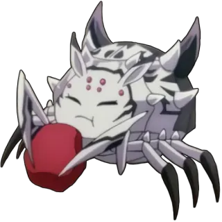 🥰 spider, chibi, apple, cute telegram sticker