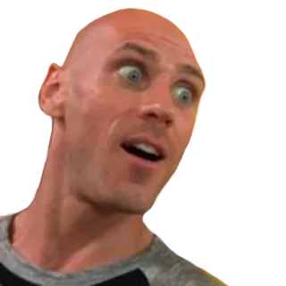 😱 Johnny Sins лысый, в шоке, мужчина, мем, фильм для взрослых telegram sticker