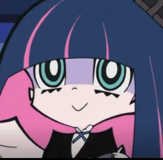 💗 Stocking Anarchy Panty & Stocking with Garterbelt Anime, Cartoon, Stocking Anarchy, Panty und Stocking, Kawaii, Süß telegram sticker