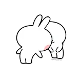 🙏 coelho, animal, fofo, desenho animado whatsapp sticker