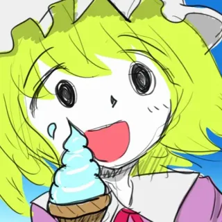 🍦 Anime, Eis, Cartoon, Kawaii, Süß, Mädchen telegram sticker