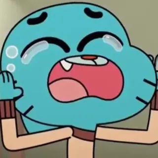 😭 Gumball The Amazing World of Gumball Cartoon, Weinend, Katze, Animation whatsapp sticker