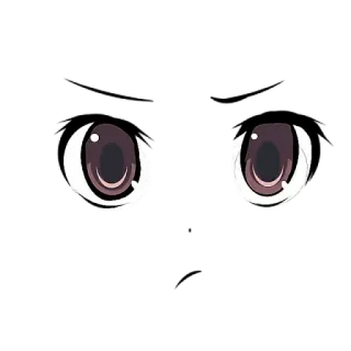👀 ojos, anime, kawaii, pegatina telegram sticker