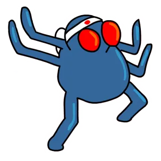 👊 cartoon, octopus, martial arts, ninja, fighter telegram sticker