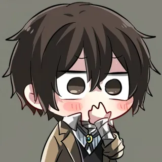 😍 Dazai Osamu Bungou Stray Dogs Anime, Chibi, Dazai, Bungou Stray Dogs, Personnage, Personnage animé telegram sticker