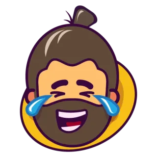 😂 rindo, chorando, feliz, emoji, engraçado, alegria, lágrimas, rosto telegram sticker
