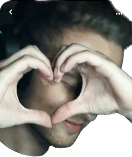 🥰 corazón, gesto, hombre, selfi, amor, retrato telegram sticker