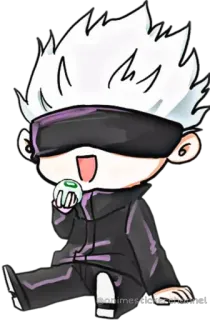 😋 Gojo Satoru Jujutsu Kaisen Anime, Manga, Chibi, Gojo, Jujutsu Kaisen, Personnage telegram sticker