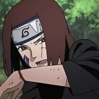 😟 Rin Nohara Naruto アニメ, ナルト, リン・ノハラ, 忍者, 木ノ葉 telegram sticker