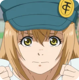 🙂 アニメ, 女の子, 警察官, 帽子, 漫画 telegram sticker