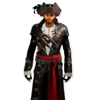 💀 pirate, historical, costume, fantasy telegram sticker