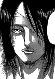 🖤 Eren Yeager Attack on Titan アニメ, マンガ, エレン, 進撃の巨人, キャラクター telegram sticker