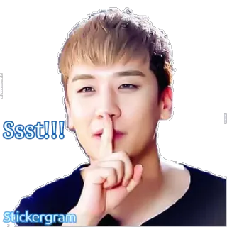 🤝 SsSt!!! shh, silenzio, kpop, silenzio, dito sulle labbra whatsapp sticker