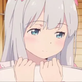 😞 アニメ, 漫画, 可愛い, 女の子, キャラクター telegram sticker