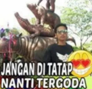 🤭 JANGAN DI TATAP NANTI TERGODA telegram sticker