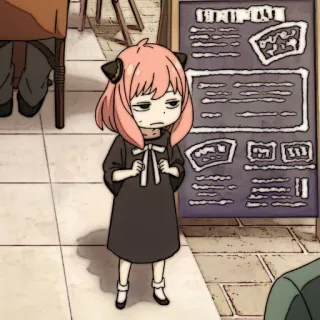 🎟 Anya Forger Spy x Family Anime, Spy x Family, Anya Forger, mignon, fille, personnage whatsapp sticker