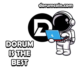 💪 dorumcoin.com astronaut, computer, crypto, finance, technology, internet telegram sticker