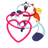 ❤️ cat, heart, love, cute, animal, sticker telegram sticker