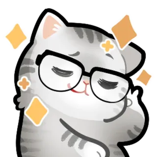 🤓 cat telegram sticker