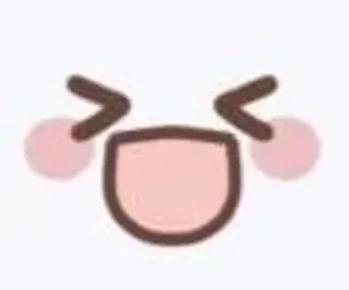 ➰ emoji, face, cute, happy, expression, sticker telegram sticker