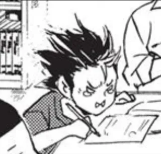 🏐 Yu Nishinoya Haikyuu!! อนิเมะ, มังงะ, วาดรูป, เขียน, ไฮคิว, ยูนีชิโนยะ telegram sticker