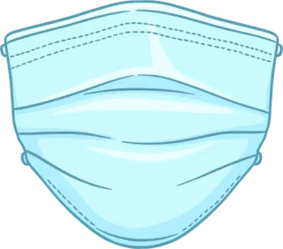 😷 máscara facial, máscara médica, proteção, COVID-19, pandemia, saúde, prevenção telegram sticker