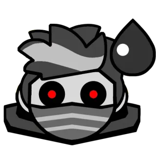 😅 Ninja, Personage, Masker, Zweet, Robotogen, Avatar, Cartoon telegram sticker
