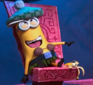 😂 Minion Despicable Me minion, cartoon, character, funny telegram sticker