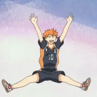 ☀️ Hinata Shoyo Haikyuu!! anime, hinata, haikyuu, shoyo, sports, volleyball telegram sticker