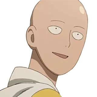 😐 Saitama One-Punch Man Anime, Manga, Héroe, Saitama, One-Punch Man, Personaje, Dibujo animado whatsapp sticker