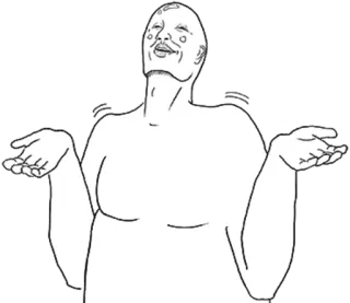 😗 shrugging, indifference, uncertainty, question, doubt telegram sticker