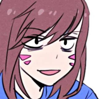 🙂 D.Va Overwatch d.va, overwatch, gamer, blizzard, video game, imut, angkuh telegram sticker