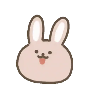 🐰 กระต่าย, บันนี่, น่ารัก, สัตว์, การ์ตูน telegram sticker
