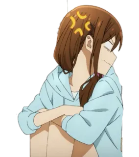 💢 Anime, Ragazza, Arrabbiata, Carina, Cartone animato telegram sticker