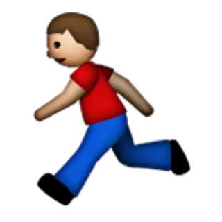 🏃 бег, мультфильм, фигура, человек, иллюстрация, эмодзи telegram sticker