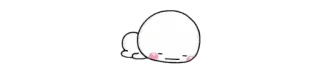 😣 Dessin animé, Mignon, Blob, Fatigué, Paresseux, Détendu whatsapp sticker