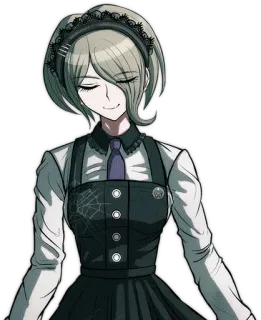 😌 Kirumi Tojo Danganronpa V3: Killing Harmony Anime, Gra wideo, Postać, Fanart, Danganronpa whatsapp sticker