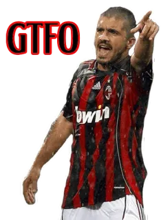 👉 GTFO voetbal, atleet, voetbal, sport, opzouten telegram sticker