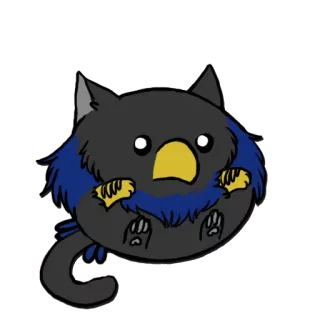 🔵 grifo, grifo, criatura mítica, fantasia, animal, desenho animado whatsapp sticker