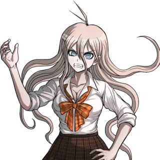 🔩 Miu Iruma Danganronpa V3: Killing Harmony anime, Miu Iruma, Danganronpa, blonde, girl, character telegram sticker
