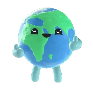 👍 terre, globe, doigt d'honneur, offensant, planète telegram sticker