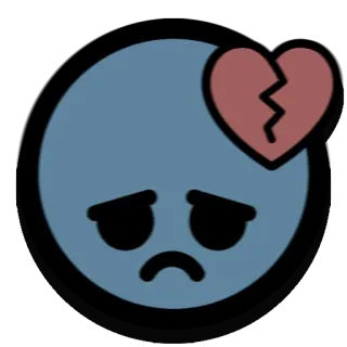 💔 难过, 心碎, 表情符号, 沮丧, 伤心 telegram sticker