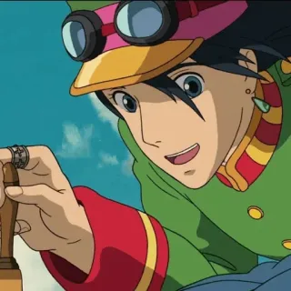 ⚜ Howl Howl's Moving Castle Anime, Howl, Studio Ghibli, Película telegram sticker