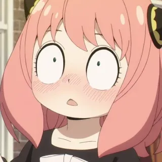 😳 Anya Forger Spy x Family Anime, Spy x Family, Anya Forger, Mignon, Expression, Choqué(e) telegram sticker