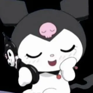 😳 Kuromi Kuromi, Sanrio, Anime, Dibujos animados, Kawaii, Personaje telegram sticker