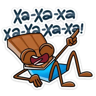 😂 Xa-xa-xa
xa-xa-xa! chocolat, bonbon, rire, drôle, dessin animé telegram sticker