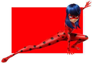 🤸‍♀ Ladybug Miraculous: Tales of Ladybug & Cat Noir Божья коровка, Miraculous Ladybug, Мультфильм, Супергерой, Экшн telegram sticker