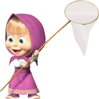 😄 Masha Masha and the Bear kartun, Masha dan Beruang, Masha, gadis, animasi, jaringan telegram sticker