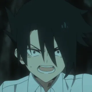 😵 Ray The Promised Neverland Anime, Manga, Kreskówka, Postać, Ray, The Promised Neverland telegram sticker