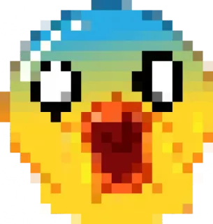 Rofl 8-bit Duck telegram stickers